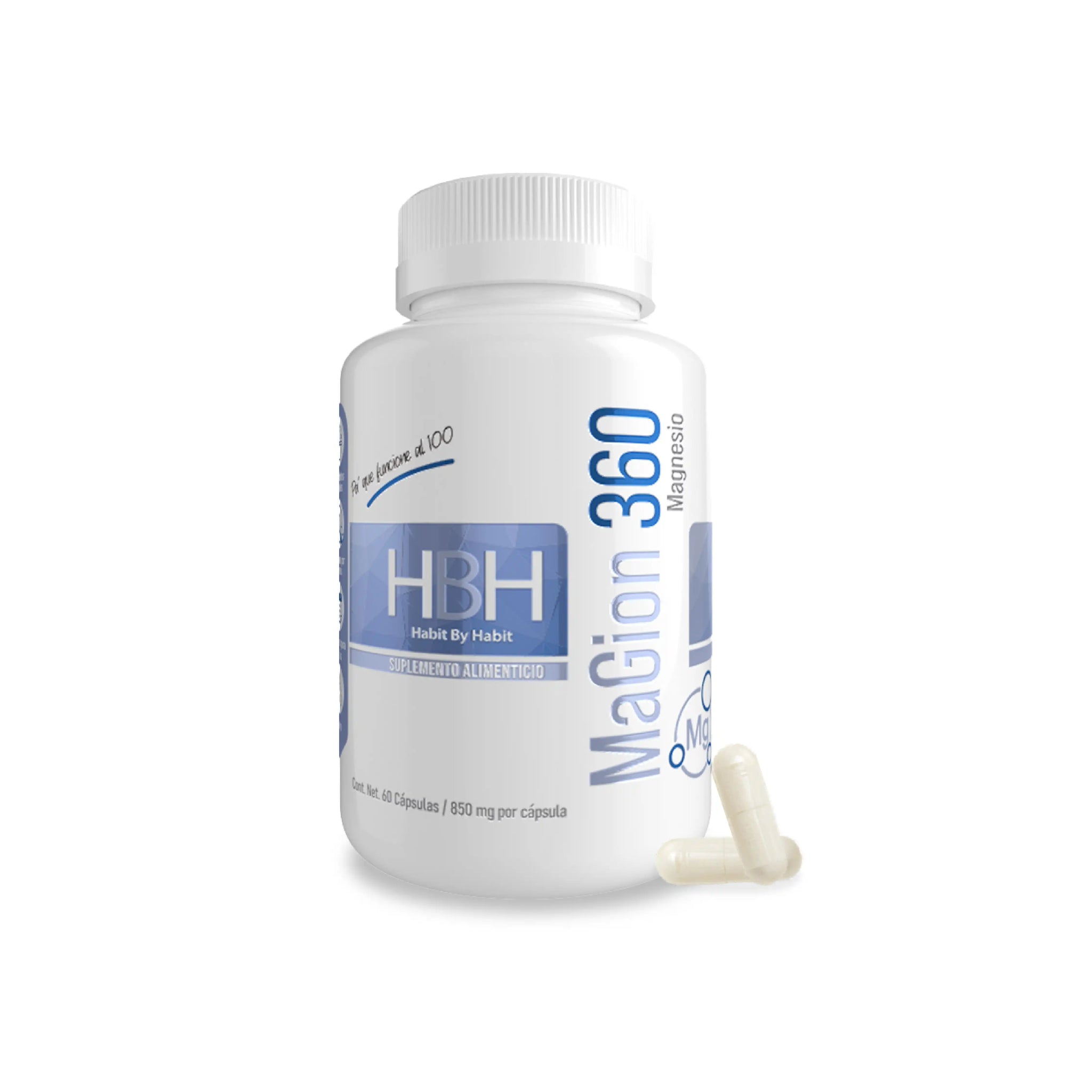 MaGion 360 | Magnesio Complex | 7 tipos + Vitamina C | 60 cápsulas - HBH